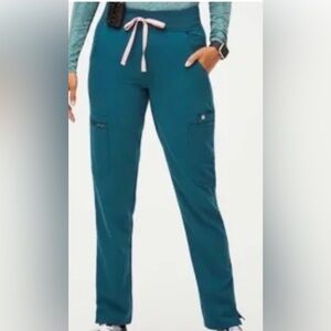 Figs Technical Collection Yola Teal Green Pants Scrubs XS